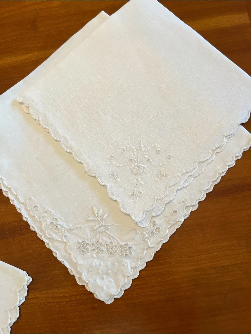 Vintage Hand-Embroidered Napkins - Picture 8 of 11